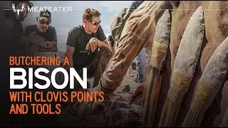 Butchering a Bison with Clovis Points and Tools
