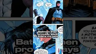 Batman is so proud when his son gives a speech.