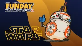 How to Draw BB-8! Star Wars!