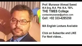 John Donne, The Sunne Rising, Munawar Ahmad Saeed, MA English Literature,