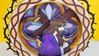 Cuadro decorativo de Jesús, papelería creativa by    @sylueta  #papeleríacreativa