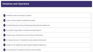 Java Programming Introduction | Learn the Basics of Java