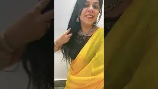 #grwm for Haldi function #indianwedding #sareelove #haldioutfits