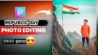 26 January 🇮🇳 Republic day special  photo editing tutorial in picart  mobile-USH Ki Editing
