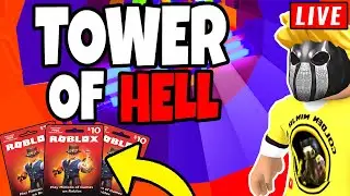 🔴 TOWER OF HELL! (RAGING) | ROBUX GIVEAWAY! | COME JOIN