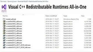 Visual C++ - Download and Install Visual C++ All in One