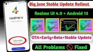Realme UI 4.0 Android 13 June New software update & features//realme C Series UI 4.0 update