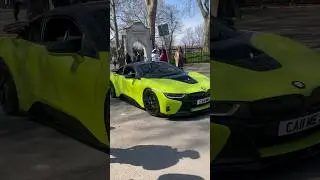 Stunning BMW I8 leaving a car show 