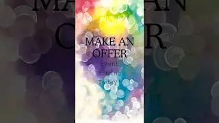 Silent Offer coming today! Get a chance to get my art for YOUR price! Read details.
