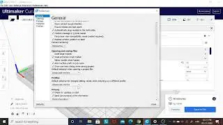 Ultimaker Cura Engine - General settings - Preferences