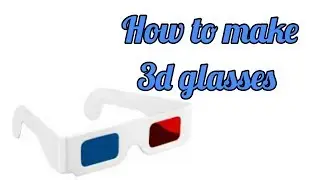 How to make 3d glasses with ohp sheets|Make 3d specs| Diy 3d glasses