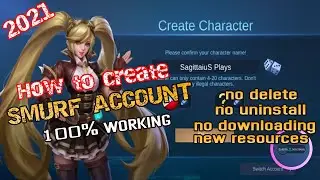 100% Working! How To Create New Account In Mobile Legends 2021 | How to Create Smurf Account in MLBB