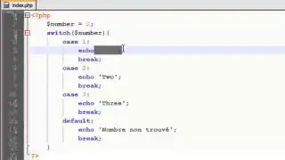 PHP - 22 - L'instruction switch