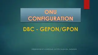 FTTH ONU CONFIGURATION