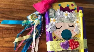 Trashy Junk Journal - made with rice bags - SOLD