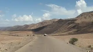 Beautiful landscape in the north of Djibouti, 05.2019