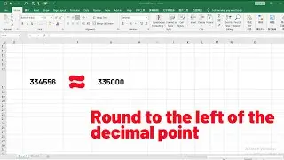 Excel tutorial | How to use functions to round to the left of the decimal point based on the value .