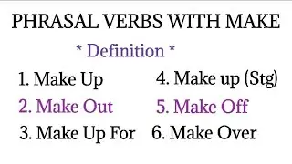Phrasal Verbs 