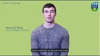 Dónal O'Shea: Academic Advising - the student perspective