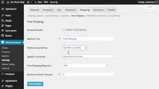 How to Setup Free Shipping in WooCommerce
