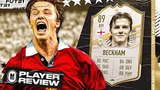 ICON BECKHAM PLAYER REVIEW | 89 ICON BECKHAM REVIEW | PLAYER REVIEWS | FIFA 21 Ultimate Team