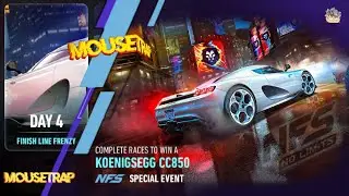 Mousetrap – Day 4 FINISH LINE FRENZY | 2023 Koenigsegg CC850 | NFS No Limits