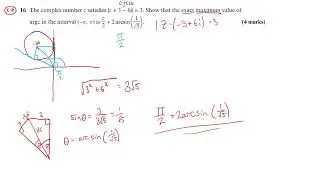 complex numbers further maths (ARGAND DIAGRAMS)