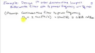 The Bilinear Transform