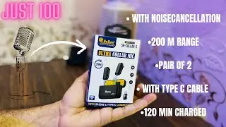 Unboxing a wireless collar mic with proper noise cancellation and with a budget frendly price