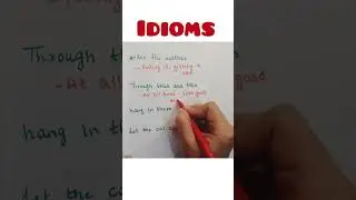 idioms | idioms in english | english grammar | english vocabulary 