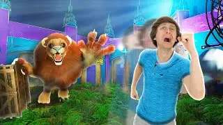 I escaped from DEADLY MASCOTS in an ABANDONED theme park!!