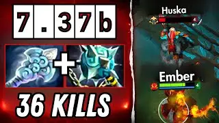 36Kills Ember Spirit🔥Gleipnir + Wind Waker Builds Combo with Ringmaster 48Assists Dota 2