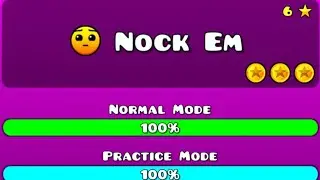 Прошел 2 уровень Nock Em на 3 монеты  в Geometry Dash SubZero.