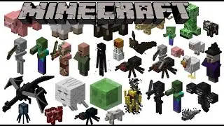 Todos los mobs de Minecraft (animales y monstruos)