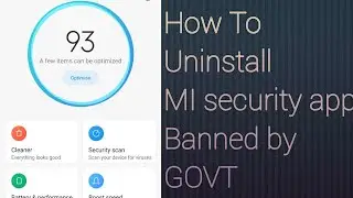 How To Stop  MI Security App To Collect My Data | How To Disable MI Security App | BANNED BY GOVT