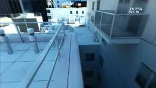 Mirror's Edge Chapter 3 speedrun - 4:56.38