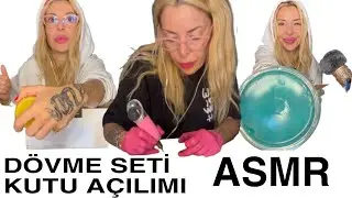 REDLINE DÖVME KUTU AÇILIMI🎁🎙️ASMR @celineyardimjASMR #asmr #unboxing #youtubevideo #selinyardimci