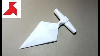DIY - How to make a PUSH DAGGER  from a4 paper