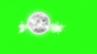 A moon  🌚 night|Green screen background
