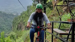 World Highest and Longest Sky Cycling at The Cliff - Kusma Nepal