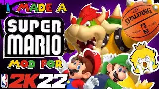 Super Mario 2K22 Mod Release trailer and Dunk contest - Mod files included