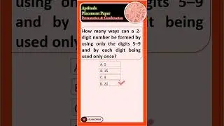 #7 - Permutation and Combination | Placement Paper Problems| IT Placement | Aptitude | 