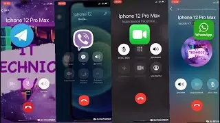 Outgoing call: WhatsApp, Telegram, Viber, Face Time Vs Screen video IPhone 12 Pro