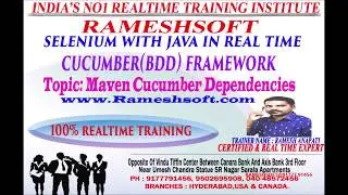 RAMESHSOFT: Cucumber Maven dependencies By Ramesh Anupati