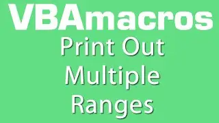 Print Out Multiple Ranges - VBA Macros - Tutorial - MS Excel 2007, 2010, 2013