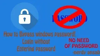 How to bypass password of any computer. 100% success.