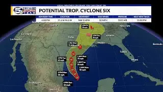 Tracking Potential Tropical Cyclone Six: Latest Track and Impacts (Sunday 4pm)