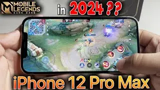 Mobile Legends: Bang Bang GAME TEST on iPhone 12 PRO MAX in 2024?? | ULTRA SETTING PERFORMANCE! 🔥