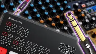 How to Connect an Audio Mixer to the ATEM Mini (ft Tascam Model 12)