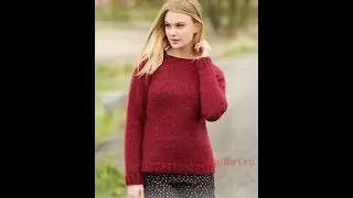Пуловер Спицами Лицевой Гладью - 2019 / Pullover with Front Face